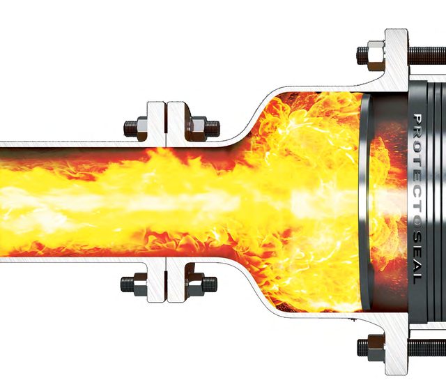 Protectoseal flame arrester cutaway illustration showing the flame-arresting element